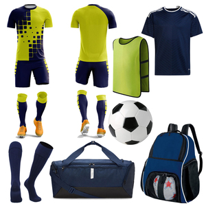 OEM Service <b>Hot</b> Selling Quick Dry Soccer Uniform Sets Plus Size 100% Polyester Material Short Sleeves Customized Color - Product Image 3