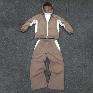 Wholesale Custom Team Apparel Factory Oversized Windbreaker <b>Sets</b> Puff Print OEM Private Label - Product Image 1