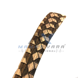 Hot Selling Professional Barber <b>Swing</b> Lock Razor High Quality Stainless Steel Straight Edge Safety Razor with Textured Wooden - Product Image 5