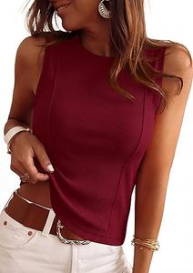 Aura Knit Sleeveless <b>Tops</b> for Women 2026 Summer Ribbed Tank <b>Top</b> Fitted Shirts Basic Tees Cute Spring Going Out <b>Y2k</b> Clothes <b>Tops</b> - Product Image 5