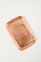 Plateau en cuivre vintage de qualité supérieure, écologique, artisanat métallique, design moderne marron, poignée solide, élégant, personnalisé pour la maison