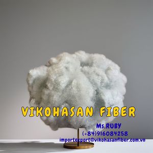 Fibra de Poliéster Sólida Blanca Antiestática de Alta Calidad 20D SD para Concreto, Grado GRS Reciclado 100% Certificado OEKO-TEX para Hilado - Product Image 3
