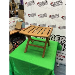Teak Wood <b>Folding</b> <b>Stool</b> Wholesale | Handcrafted Space-Saving Furniture - Product Image 1