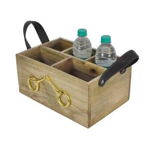 Soporte de Madera Estilo Bocado de Caballo Dorado Hecho a Mano para Botellas, Acabado Natural, Soporte de Madera para Servir, Organizadores y Estantes, Soporte OEM - Product Image 1