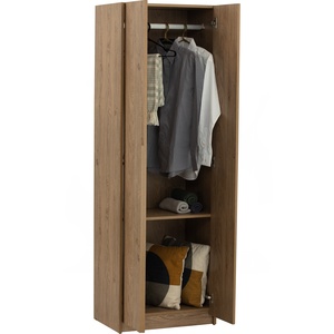 Armario de Almacenamiento con 2 Puertas Abatibles, Laminado en Color Roble Premium, Organizador de Armario para Dormitorio - Product Image 3