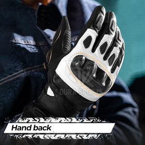 Guantes de Motocicleta de Diseño Recién Llegados, Guantes de Motocicleta de Cuero Genuino, Guantes de Motocicleta de Piel de Vaca - Product Image 4