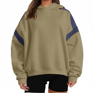 Sweat à capuche imprimé surdimensionné pour femme, service OEM, haute qualité, polaire doux et confortable, pull décontracté streetwear, coupe ample, chaud pour l'hiver, 100% polaire - Product Image 2