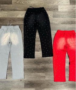 Pantalones Deportivos de Felpa Gruesa para Hombre, con Estampado Digital de Flores, Ecológicos, Lavados con Piedras, con Cierre de Cordón Ajustable - Product Image 6