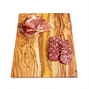 Échantillon GRATUIT Planche à découper rectangulaire en bois d'olivier et résine époxy naturelle, grande taille, durable, épaisseur 1,5 cm - Product Image 3
