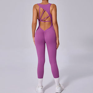 Trajes Deportivos Elásticos y Ajustados para Fitness, Gimnasio, Yoga, Mono Deportivo para Mujer, Mono de Compresión - Product Image 6