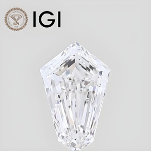 Diamant de laboratoire synthétique RCK Global 0,5-2 carats, taille Kite, F VVS CVD, allongé, solitaire unique pour bagues personnalisées géométriques - Product Image 1
