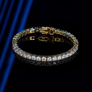 Excellent Quality Luxury Handmade Diamond <b>Bracelet</b> with Brilliant Sparkle for Wedding Jewelry <b>Sets</b> Available At Best Price - Product Image 4