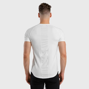 เสื้อยืดคอลเลคชั่นพรีเมียมสำหรับผู้ชาย เนื้อผ้านุ่มยืดหยุ่น แขนสั้น สำหรับออกกำลังกายและสวมใส่สบายๆ ทรงพอดีตัว มีหลายขนาด - Product Image 5
