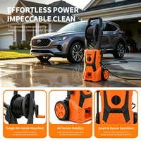 Nettoyeur haute pression sans fil 1200W, machine à laver les voitures portable, pistolet à mousse, batterie 18V rechargeable, OEM pour l'Amérique du Sud
