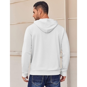 2025 Wholesale New Style Polyester Cotton Men Hoodies Low MOQ Best Quality Men Hoodies Solid Customized Color - Product Image 3
