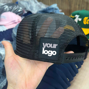 Gorras Trucker de Béisbol de 5 Paneles de Alta Calidad con Parche de Velcro Removible, Logotipo Personalizado, Gorras Trucker de Malla Deportivas para Exteriores, Venta al Por Mayor - Product Image 3