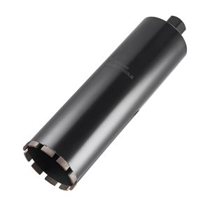 Punta per trapano a corona da 4 1/2 pollici, profondità 14 pollici, filettatura 1 1/4-7, saldata ad alta precisione, per muratura e cemento a umido - Product Image 1