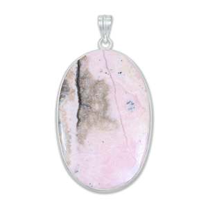 Collier pendentif en rhodochrosite naturelle, argent sterling 925, fait main, style vintage bohème, bijou de guérison en cristal, cadeau - Product Image 5