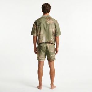 Conjunto de Camisa y Pantalones Cortos Personalizados para Eventos Masculinos, Fabricante de Ropa al por Mayor con Etiqueta Privada OEM ODM - Product Image 2