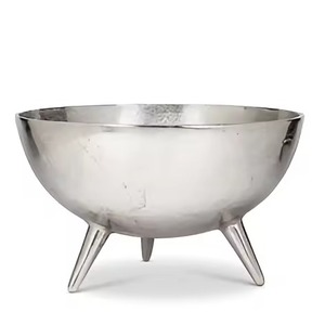 Tazón de Servir de Metal con Acabado Pulido, Tazón de Acero Inoxidable para Alimentos, Vajilla Elegante para Cocina y Comedor, Plato para Servir Ensaladas y Frutas para el Hogar - Product Image 1