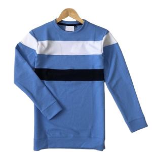 Camisetas de hombre de alta calidad de alta tendencia Mezcla de poliéster de algodón de manga larga Camisetas de cuello redondo acanalado estirable Patrón sólido - Product Image 6