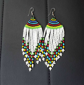 Nouvelles Boucles d'Oreilles Pendantes Artisanales Broderie Perles de Rocaille Nœud Papillon Bijoux Perles Cadeaux pour Filles Boucles d'Oreilles Tendance - Product Image 1