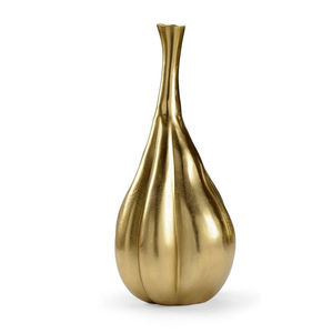 Florero de Hierro con Diseño Alto y Acabado Dorado, Ideal para Decoración de Bodas y Hoteles - Product Image 1