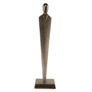 Sculpture de table en résine dorée, figurine humaine abstraite, décoration de bureau moderne faite à la main pour salon, maison, bureau, cadeau - Product Image 2