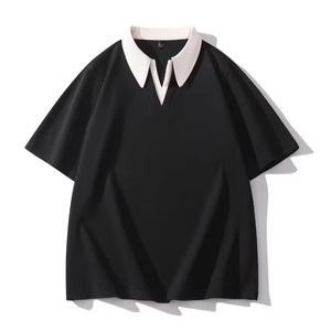 Chemise de golf décontractée et élégante pour homme, 100 % coton, anti-plis, à manches courtes, avec col à revers, brodée, design personnalisé, haute qualité, vente en gros - Product Image 1