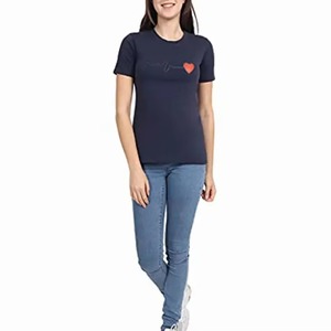 Camisetas de mujer de último diseño, de secado rápido, con nuevo estilo, logotipo personalizado, manga corta, camiseta para mujer. - Product Image 2