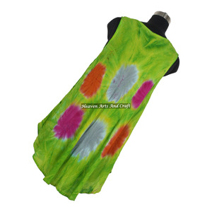 Bohemian Beach Wear 2026 <b>Summer</b> Rayon Tie Dye Bohemian Resort <b>Summer</b> Ladies Wear <b>Dress</b> Tie Dye <b>Boho</b> Gypsy Rayon Evening <b>Dress</b> - Product Image 2