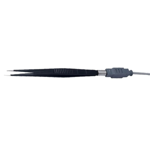 Premium EU Non-Stick Straight Bipolar Forceps - Reusable Anti-Stick Coated ESU Bipolar Forceps with European Standard Flat Plug - Product Image 1