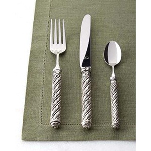 Ensemble de couverts en acier inoxydable vintage écologique au design moderne, avec poignée unique, de haute qualité pour restaurant - Product Image 3