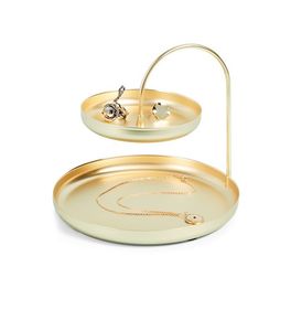 Support à bijoux minimaliste en laiton avec motif lune et étoile pour la décoration de chambre - Product Image 3