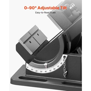 Morsa da banco portatile per trapano, larghezza ganasce 4,25 pollici, costruzione in ghisa resistente, inclinazione regolabile a 0-90 gradi - Product Image 4