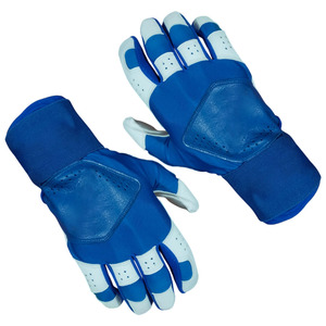 Gants de frappe en cuir bleu respirants avec fermeture auto-agrippante unisexe pour adultes, entraînement, ambidextres, doigts entiers - Product Image 6