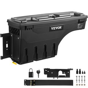 Boîte de rangement étanche en ABS pour benne de camion, 20 L (6,6 gal), verrouillable avec cadenas à combinaison, compatible avec les camions Dodge - Product Image 1