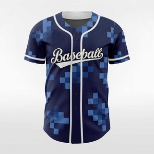 Maillot de baseball respirant style universitaire, sublimation personnalisée, impression numérique, équipement d'équipe pour les matchs de baseball universitaires - Product Image 5