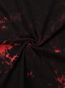 T-shirt ample et décontracté pour femme, en coton, lavable, style vintage, tie-dye, délavé, pour le yoga, l'entraînement, l'été, streetwear, teint par immersion - Product Image 6