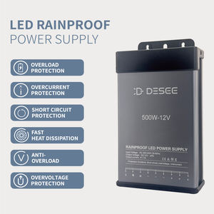 מכירה חמה של גשם חסינת <span class=keywords><strong>500w</strong></span> 12v הוביל אספקת חשמל לתאורת שילוט הוביל עם אספקת חשמל - Product Image 5