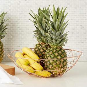 Corbeille à fruits décorative en métal, bol en fil métallique pour une décoration intérieure élégante des cuisines - Product Image 5