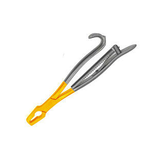 Pinzas de sujeción de huesos de alta calidad, semi-auriculares, para uso quirúrgico ortopédico, con agarre fuerte, bloqueo de tornillo y fijación de trinquete, 175 mm - Product Image 4