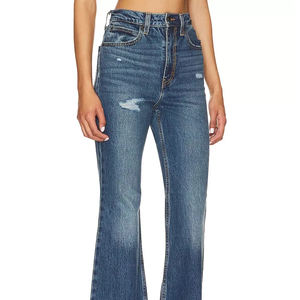 Pantalones Vaqueros Anchos de Estilo Vintage para Mujer, Cintura Media, Corte Holgado, Pierna Ancha, Casual, Streetwear, con Botones, 100% Algodón, Venta al por Mayor de Fábrica - Product Image 5