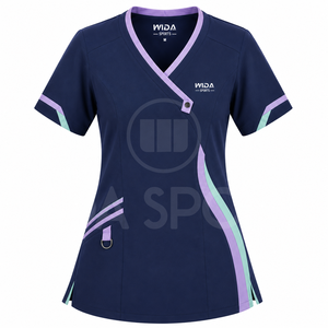 Fabricant de vêtements de travail médicaux sur mesure, ensembles de blouses en tricot respirant, unisexe, pour usage hospitalier, fournisseur de services OEM dans le monde entier - Product Image 2