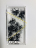 Extensions de cils synthétiques souples 3D 4D préfabriquées faites à la main, volume complet, 0.05 0.07 0.10 mm, boîte personnalisable, haute qualité
