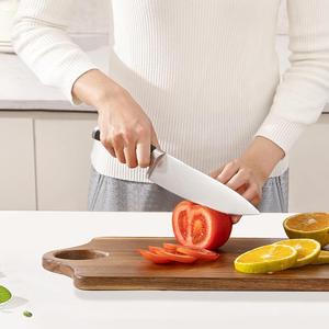 Planche à découper élégante avec grande poignée centrale, bords arrondis lisses, surface compatible couteaux, idéale pour couper et présenter - Product Image 2