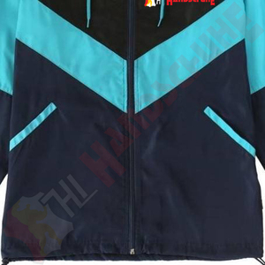 <b>Black</b> Blue <b>Windbreaker</b> Zip-Up Softshell Jacket Waterproof Hooded Lightweight Sports Streetwear Outdoor Casual All Seasons - Product Image 2