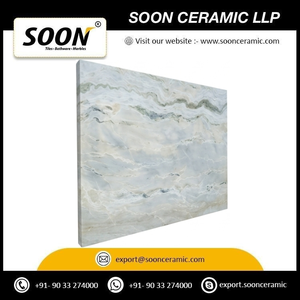 SOON CERAMIC SNOW WHITE-2 Calcite Grande dalle polie moderne et écologique pour mur de salon, provenant du Rajasthan - Product Image 3