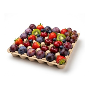 Fruit Packaging Eco-Friendly Anti Break Compostable Molded Pulp Tray Fresh Fruit Tray From Vietnam Manufacturer Paper <b>Boxes</b> - Product Image 6
