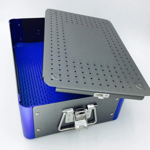 Jamso Industries Sterilization Tray Aluminum Surgical Instrument Case Autoclave Box With <b>Silicone</b> <b>Mat</b> - Product Image 3